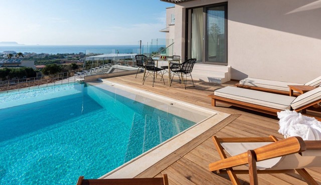 ISholidays Serenity - 2 Bedrooms Sea View Villa with Private Pool & Indoor Jacuzzi