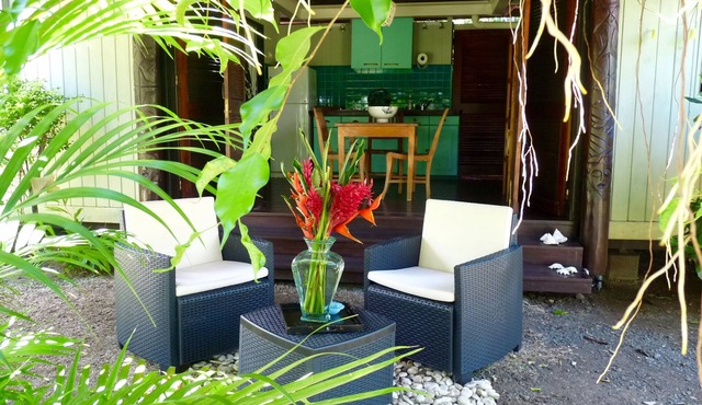 Junior Suite, garden side, 1 bedroom, kitchen, bathroom, lagoon