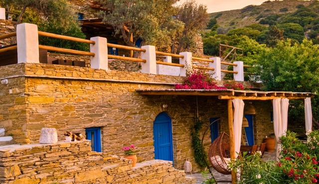 Kotseli Garden Residence on Andros Island: Pool, Seaview & Sunset