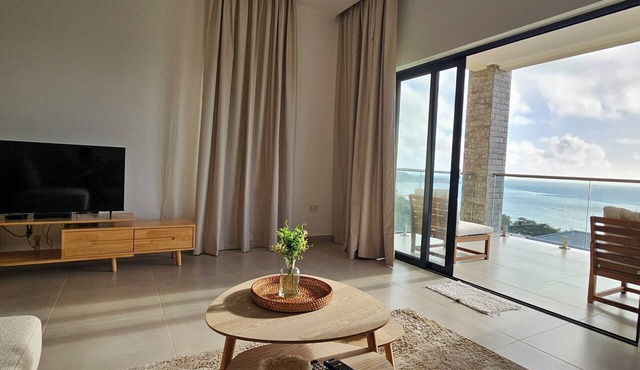 Lily Holiday Apartments - A Modern Sea-View Apartment with AC near Au Cap Beach