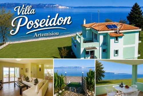 Luxury Beachfront Villa Poseidon Artemisiou Παραθαλάσσια Βίλα στην βόρεια Εύβοια για φιλοξενία 9 ατόμων