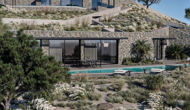 Luxury CaveStyle Smart Feature Villa Morfeas, Mountain View in Neromai Residence