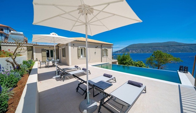 Luxury Sea View Villa Liberty with pool in Fiskardo