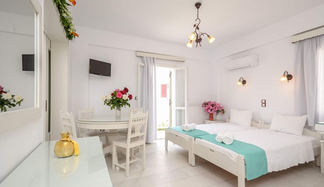 "Lygdamis Hotel" quadruple apartment in the heart of Naxos