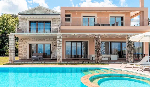 Majestic Corfu Villa Mare Nostrum | 5 Bedrooms | Luxurious Beachfront Villa |.