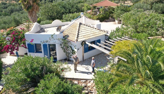 Modern holiday home, very quiet, surrounded by olive groves on a hill