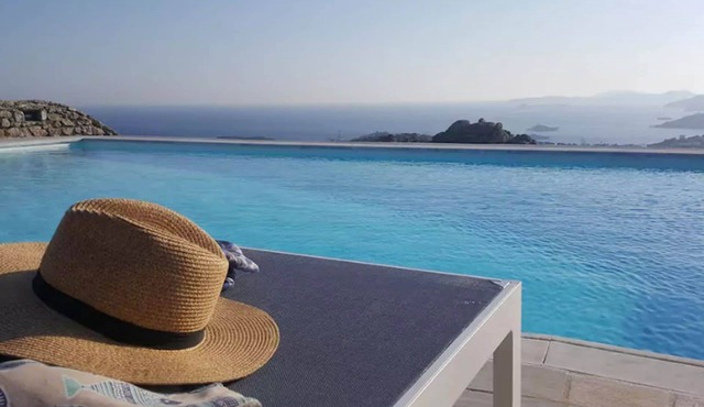 My Rental Homes - Villa Pirgi with swimming pool and panoramic sea views.