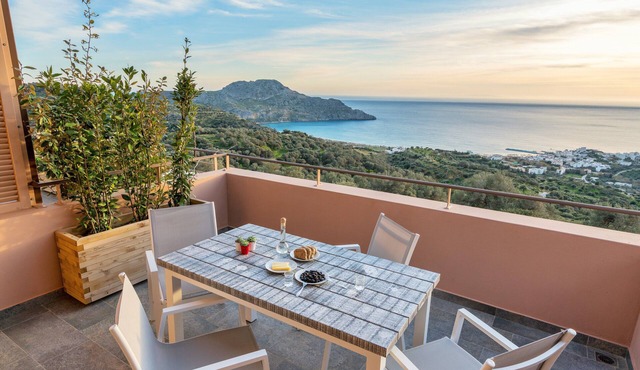 New built 80sqm apart 15 min walk from beach private terrace PANORAMIC seaview