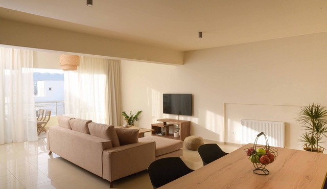 Oikies. Luxury Apartment with Sea View | private free parking area
