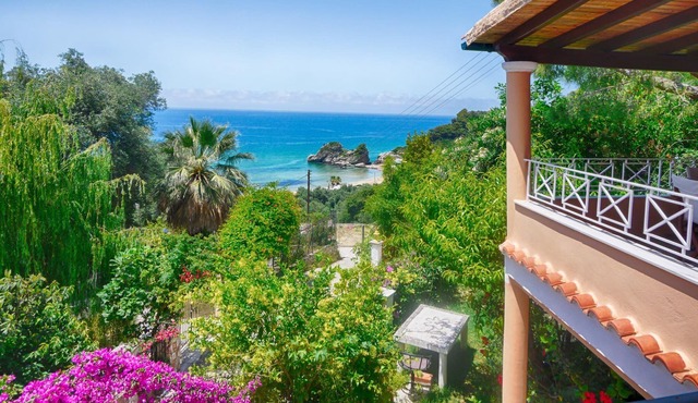 Pelekas Ferienwohnung mit Meerblick nur 200m vom Strand