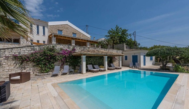 Prestige Villas | NISSAKI | Stunning Renovated Bakery with Pool & Great Views