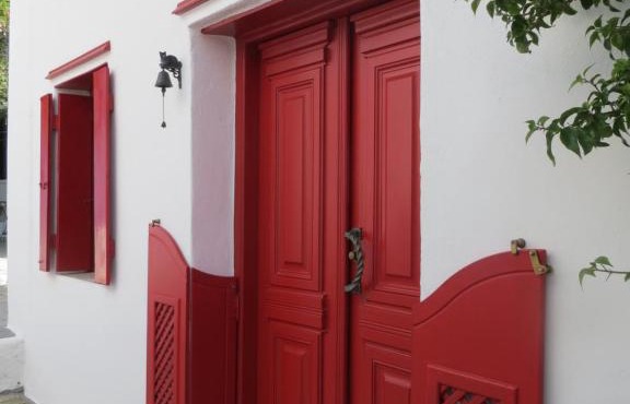 Red Windows to Blue Sky
