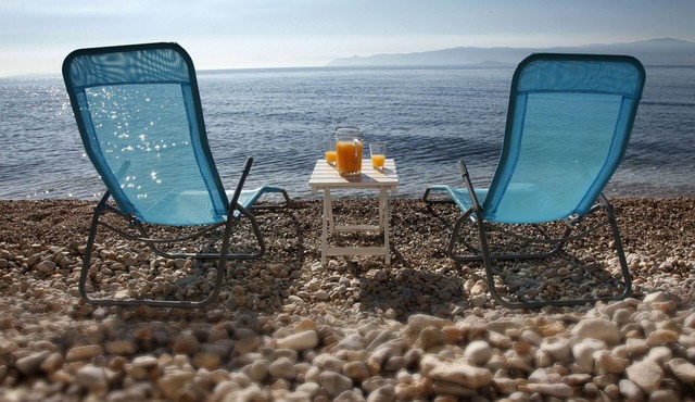 Sea Shore Vacation Villa, RedRock, Attika,Corinth, Aegean, Greece, Mediterranean
