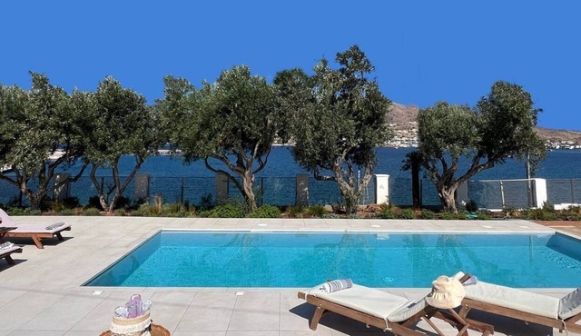 Seafront Villa Elvion, Divine Sea Views, Private Pool, Furnished Terrace,.