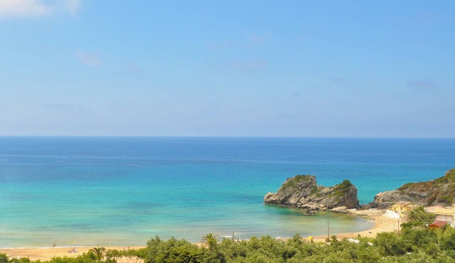 Studio Apartments With Pool Panorama sea View Pelekas Beach Corfu