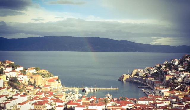The home overlooking the harbor