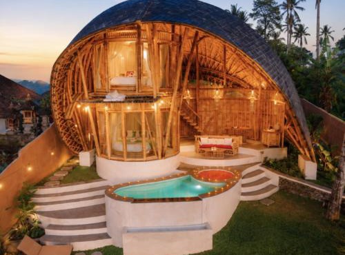 The Mundis Bali Villa - Bamboo Retreat with Private Pool & Mount Agung View