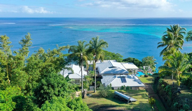 Toahotu villa, one of a kind villa in Tahiti Iti, pool and view - 7 pers