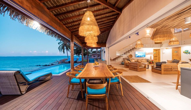 Tohora by Tahiti Homes 5-bedroom beachfront villa with swimming pool.
