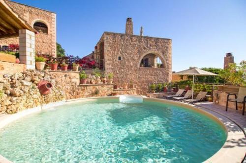 Traditional Crete Villa Villa Green Faskomilia Stunning Views 1 Bedroom