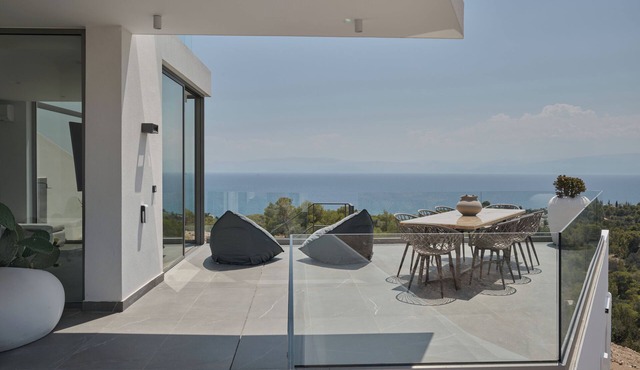 Villa Anthos | Sea-view Villa with Pool & Jacuzzi