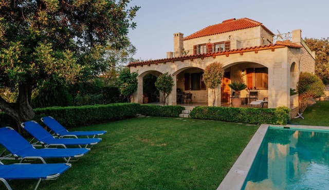 Villa Arianna With Breathtaking View Near Rethymno