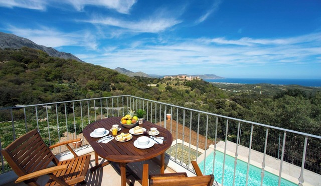 Villa Cretan View with Heated Swimming Pool