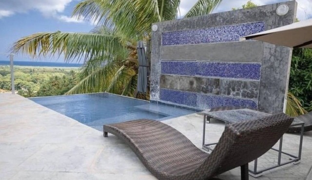 Villa Fede Río San Juan piscina agua caliente y vista al mar y la montaña