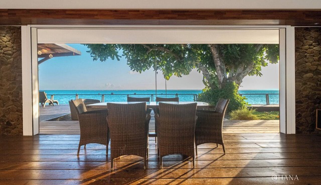 Villa Miti Vai - 3 BR 3 Bath Beachfront Villa