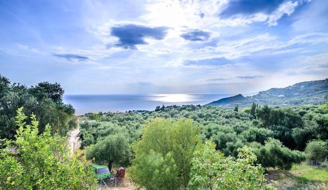 Villa Panorama Sea View Family Villa near Vrachos Beach Lygia