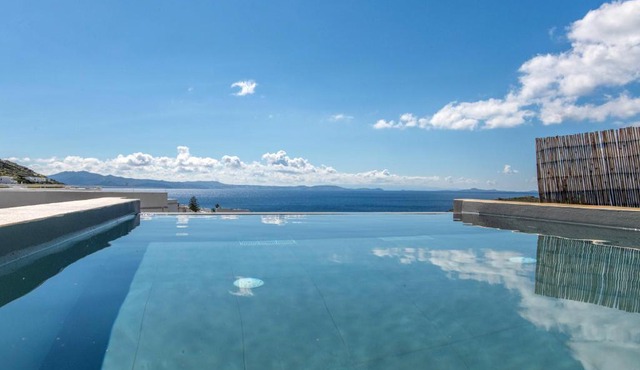 Villa with View of Agios Ioannis and Pool with Jacuzzi