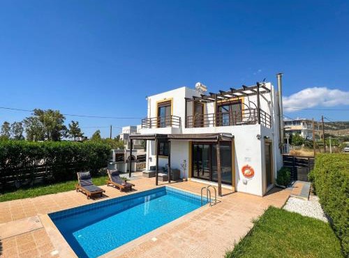 Villa Yellow Butterfly with Private Pool and Sea View near Lindos - Gennadi