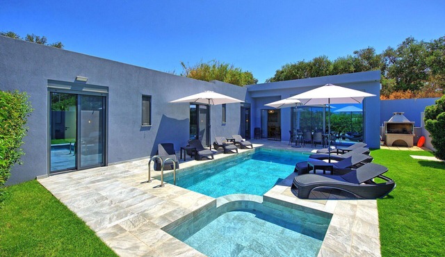 Villa Zaneti - Holiday Villa Rental with private pool near the sea in Agia Marina, Crete Island,.
