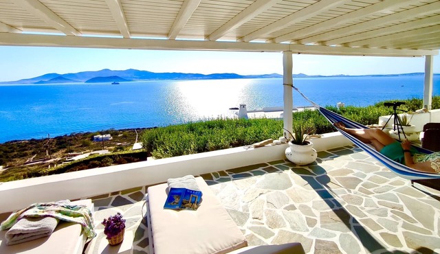 Vista Ariadne - Breathtaking 180° sea/sunset view & privacy, away from crowds.
