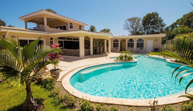 Xtra large party villa in Sosua, custom-design home in luxury gated resort