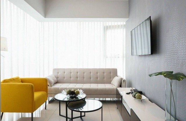 Modern 1BR-WiFi-AC-View-Gym-BlueMall |Yellowkey