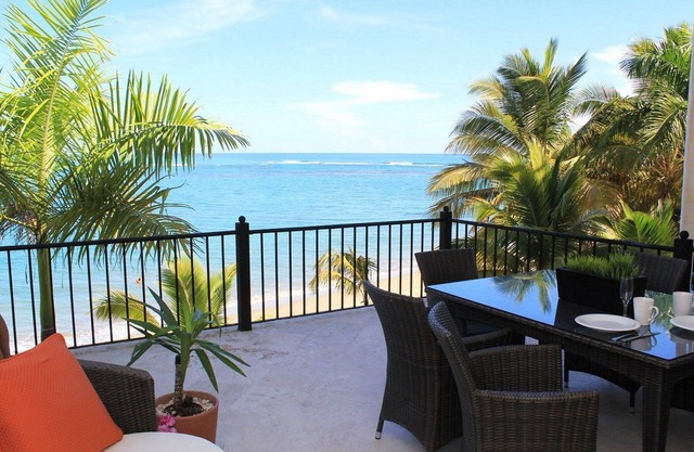 Spacious 3BD 3BTH beachfront condo with sea views near all Cabarete amenities
