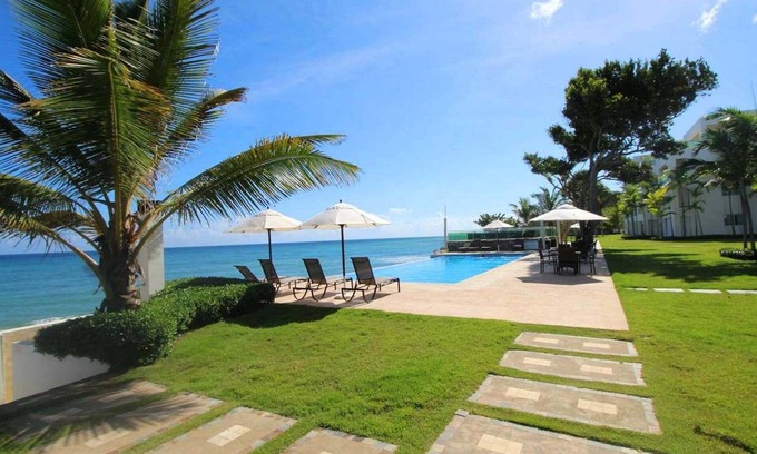 Sosua Apartment | Ground-floor beachfront condo with sea views, 3BD/3BTH, quiet&secure