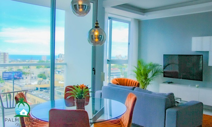 Downtown Santo Domingo Apartment | Luxury in NACO 2BR W/swimming pool +WIFI+GYM 4PX
