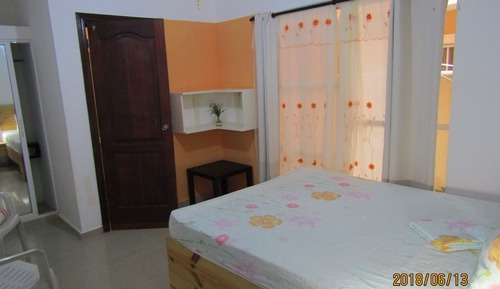 Double Room 1 Queen Bed with A/C - Ground floor and private Bathroom in a Shared Apartment 
